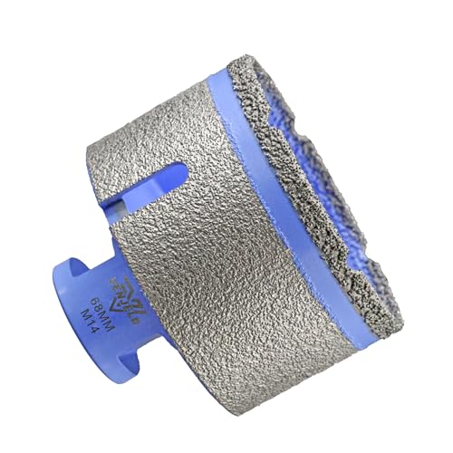 VENJELD Diamant-bohrkrone 68mm Fingerfräser mit M14 Gewinde zum Bohren Schleifen Formgebung Keramik Porzellan Fliesen Marmor Kunststein Granit VENJELD Diamant-bohrkrone 68mm Fingerfräser mit M14 Gewinde zum Bohren Schleifen Formgebung Keramik Porzellan Fliesen Marmor Kunststein Granit von VENJELD