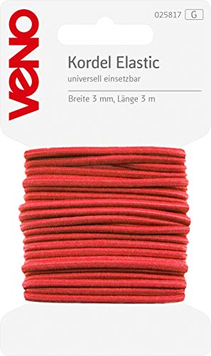 Veno Elastic Kordel SB 3mm 3m rot, Einheit:Stück von VENO