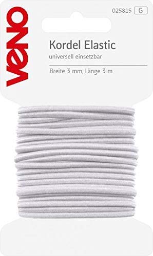 VENO Elastic Kordel SB 3mm 3m weiß, Einheit:Stück von VENO