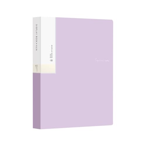 Vensool A4-Dokumentenmappe mit 30 transparenten Fächern, langlebiges Präsentationsmappfolio, Dokumenten-Organizer in Briefgröße, für Verträge, Bürobedarf oder neue Job-Geschenke (Violett A) von VENSOOL