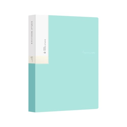 Vensool A4-Dokumentenmappe mit 30 transparenten Taschen, langlebiges Präsentationsmappfolio, Dokumenten-Organizer in Briefgröße, für Verträge, Bürobedarf oder neue Job-Geschenke (Blau A) von VENSOOL
