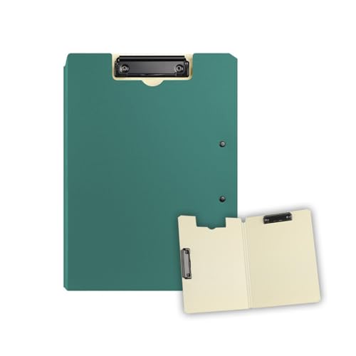 Vensool Doppel-Klemmbrett Aktenordner - Horizontal & Vertikal A3/A4 Dokument Organizer, Padfolio, Hält 120 Blatt, Strapazierfähiges PP-Material - Perfekt für Büro, Verträge und neue Jobgeschenke (Grün von VENSOOL