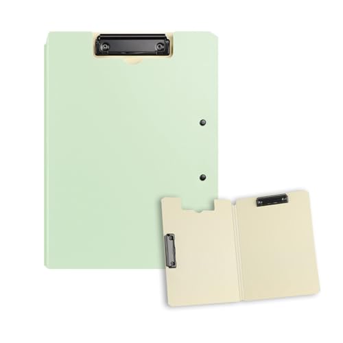Vensool Doppel-Klemmbrett Aktenordner - Horizontal & Vertikal A3/A4 Dokument Organizer, Padfolio, Hält 120 Blatt, Strapazierfähiges PP-Material - Perfekt für Büro, Verträge und neue Jobgeschenke (Grün von VENSOOL