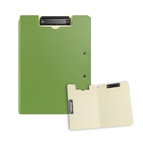Vensool Doppel-Klemmbrett Aktenordner - Horizontal & Vertikal A3/A4 Dokument Organizer, Padfolio, Hält 120 Blatt, strapazierfähiges PP-Material - Perfekt für Büro, Verträge und neue Jobgeschenke (Grün von VENSOOL