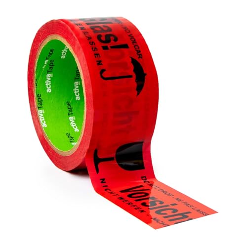 VEPATIM 144 Warnband Klebeband 48mmx66m activaTape Low Noise rot mit Aufdruck Vorsicht Glas VEPATIM 144 Warnband Klebeband 48mmx66m activaTape Low Noise rot mit Aufdruck Vorsicht Glas von VEPATIM