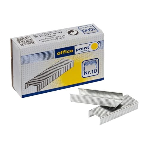 VEPATIM Heftklammern silber verzinkt N10 (20 packs je 1000 Stk) = 20000 Stk. von VEPATIM