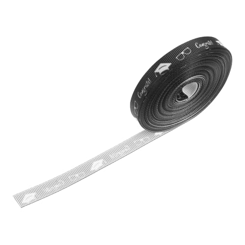 VERDANVERSE 1 Rolle Geschenkband Zur Abschlusssaison Glückwunsch Partyzubehör Abschluss Geschenkband Dekoratives Abschlussband Feierbänder Abschlussbänder Polyester Schwarz VERDANVERSE 1 Rolle Geschenkband Zur Abschlusssaison Glückwunsch Partyzubehör Abschluss Geschenkband Dekoratives Abschlussband Feierbänder Abschlussbänder Polyester Schwarz von VERDANVERSE