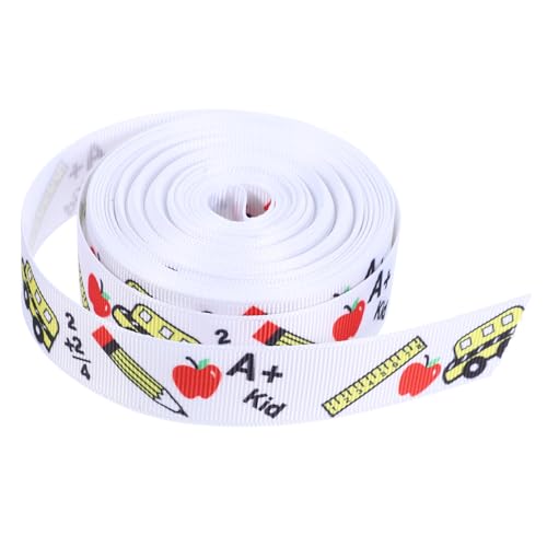 VERDANVERSE 1 Rolle Zurück zum Schulband funkelnd bündeln zum Einpacken Schulmusterband trimmen Perlen geschenkverpackung geschenkband exquisites kariertes Band basteln DIY band Polyester Weiß VERDANVERSE 1 Rolle Zurück zum Schulband funkelnd bündeln zum Einpacken Schulmusterband trimmen Perlen geschenkverpackung geschenkband exquisites kariertes Band basteln DIY band Polyester Weiß von VERDANVERSE