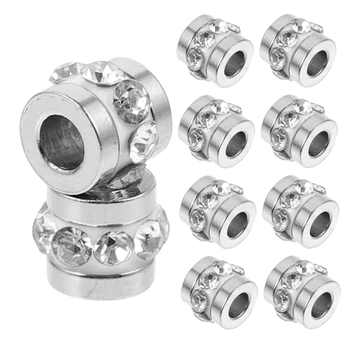 VERDANVERSE 10 Stück Teiliges Strass Spacer Perlen Langlebige Schmuckzubehör für DIY Armband Halskette Herstellung Rhinestone Verzierungen Vielseitig Verwendbar VERDANVERSE 10 Stück Teiliges Strass Spacer Perlen Langlebige Schmuckzubehör für DIY Armband Halskette Herstellung Rhinestone Verzierungen Vielseitig Verwendbar von VERDANVERSE