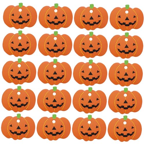 VERDANVERSE 100 Stück Halloween Papier Anhänger Kürbisform Anhänger Halloween Party Dekoration DIY Tags für Süßigkeiten und Geschenke VERDANVERSE 100 Stück Halloween Papier Anhänger Kürbisform Anhänger Halloween Party Dekoration DIY Tags für Süßigkeiten und Geschenke von VERDANVERSE