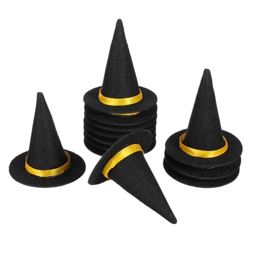 VERDANVERSE 12 Stück Teiliges Mini Hexenhüte Flaschenaufsatz Halloween Party Dekoration Weinflaschenabdeckung Schwarz Hexen Zubehör für Festliche VERDANVERSE 12 Stück Teiliges Mini Hexenhüte Flaschenaufsatz Halloween Party Dekoration Weinflaschenabdeckung Schwarz Hexen Zubehör für Festliche von VERDANVERSE