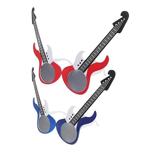 VERDANVERSE 2 Stück Lustige Electric Guitar Sonnenbrille Trendige Partybrille für Erwachsene Zufällige Farben Dekorationsaccessoire für und Anlässe Zufällige Farbe Zufällige Farbe von VERDANVERSE