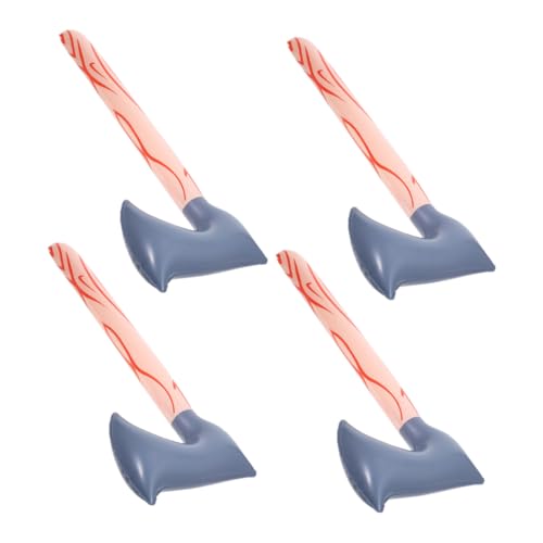 VERDANVERSE 4 Stück Aufblasbare Äxte aus Langlebigem PVC Realistische Party-requisiten für Karneval Rollenspiele und Festivals Leicht und Wiederverwendbar für Indoor Outdoor-events von VERDANVERSE
