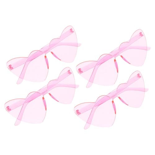 VERDANVERSE 4 Stück Herzförmige Randlose Sonnenbrille Transparenten Candy Farben Trendige Partybrillen für Damen und Herren für Fotos und Veranstaltungen VERDANVERSE 4 Stück Herzförmige Randlose Sonnenbrille Transparenten Candy Farben Trendige Partybrillen für Damen und Herren für Fotos und Veranstaltungen von VERDANVERSE