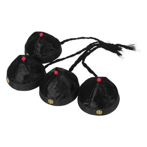 VERDANVERSE 4 Stück Teiliges Chinesische Qing Kaiserhüte aus Nylon mit Pferdeschwanz Atmungsaktiv Leicht Bestickt für Erwachsene Cosplay Bühne Party Traditionelle Kostüm Accessoires VERDANVERSE 4 Stück Teiliges Chinesische Qing Kaiserhüte aus Nylon mit Pferdeschwanz Atmungsaktiv Leicht Bestickt für Erwachsene Cosplay Bühne Party Traditionelle Kostüm Accessoires von VERDANVERSE