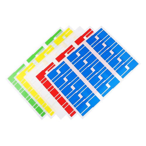 VERDANVERSE 50 Blatt Bedruckbare Kabelmanagement Etiketten in Farben Selbstklebend Vielseitig für Büro und Auto Kabel Praktische Organisation von Ethernet USB und Ladekabeln von VERDANVERSE