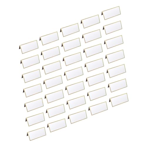 VERDANVERSE 50 Stück Platzkarten mit Goldrand Praktische Tischkarten für Hochzeit und Partys für Namensschilder und Dekoration VERDANVERSE 50 Stück Platzkarten mit Goldrand Praktische Tischkarten für Hochzeit und Partys für Namensschilder und Dekoration von VERDANVERSE