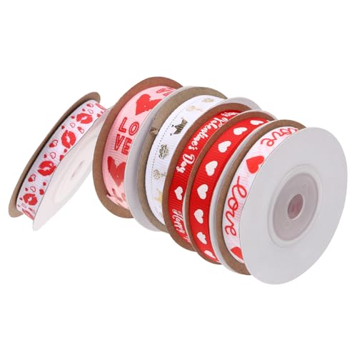VERDANVERSE 6 Rollen verpackung Band Valentinstag Geschenkband Stoffbänder zum Valentinstag Rosa hochzeitsgeschenk hochzeitsdeko Handwerksband valentinstag banddekor VERDANVERSE 6 Rollen verpackung Band Valentinstag Geschenkband Stoffbänder zum Valentinstag Rosa hochzeitsgeschenk hochzeitsdeko Handwerksband valentinstag banddekor von VERDANVERSE