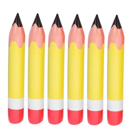VERDANVERSE 6 Stück Giant Inflatable Pencil PVC Bleistift Dekoration für Schulanfang Große Aufblasbare Bleistifte für Klassenzimmer Kreative Party Accessoires Rückkehr zur Schule Deko VERDANVERSE 6 Stück Giant Inflatable Pencil PVC Bleistift Dekoration für Schulanfang Große Aufblasbare Bleistifte für Klassenzimmer Kreative Party Accessoires Rückkehr zur Schule Deko von VERDANVERSE