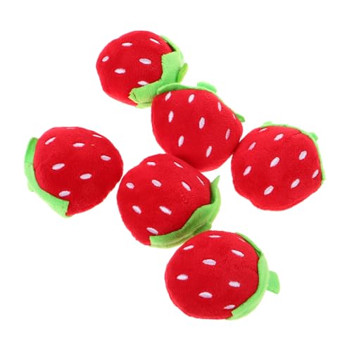 VERDANVERSE 6 Stück Mini Erdbeer Plüschtier Weiche Obstpuppe für Süßes Kuscheltier als Dekoration für Shower und Geburtstagsfeiern DIY Accessoires VERDANVERSE 6 Stück Mini Erdbeer Plüschtier Weiche Obstpuppe für Süßes Kuscheltier als Dekoration für Shower und Geburtstagsfeiern DIY Accessoires von VERDANVERSE