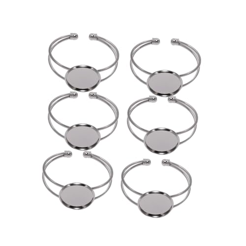 VERDANVERSE 6 Stück Teiliges Y Förmiges Armband Bügel aus Langlebigem Kupfer Verstellbar und Rostfrei für DIY Schmuckherstellung Resin Armbänder und Personalisierte Fotoanhänger von VERDANVERSE