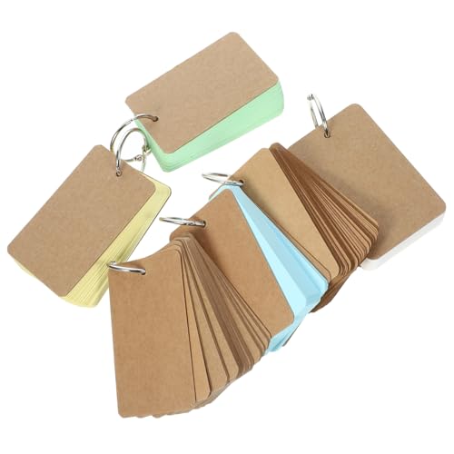 VERDANVERSE Blanko Karteikarten mit Ringbindung Praktische Leichte Lernkarten aus Kraftpapier in Farben Tragbares Notizbuch für Schüler Vielseitige DIY Memo Cards zum Organisieren und Planen VERDANVERSE Blanko Karteikarten mit Ringbindung Praktische Leichte Lernkarten aus Kraftpapier in Farben Tragbares Notizbuch für Schüler Vielseitige DIY Memo Cards zum Organisieren und Planen von VERDANVERSE