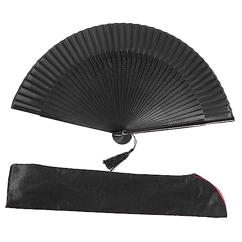 VERDANVERSE Faltbarer Handfächer aus Schwarzer Tanzfächer für Hochzeiten und Partys Dekorativer Handfächer für Fotorequisiten Einzigartiges Design mit Schwarzem Fächerbezug VERDANVERSE Faltbarer Handfächer aus Schwarzer Tanzfächer für Hochzeiten und Partys Dekorativer Handfächer für Fotorequisiten Einzigartiges Design mit Schwarzem Fächerbezug von VERDANVERSE