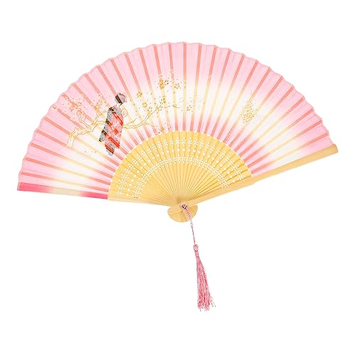 VERDANVERSE Faltender Chinesischer Handfächer mit Quaste Eleganter Tanzfächer für Dekoration Fotografie Gadget für Sommer für Jede Kleidung VERDANVERSE Faltender Chinesischer Handfächer mit Quaste Eleganter Tanzfächer für Dekoration Fotografie Gadget für Sommer für Jede Kleidung von VERDANVERSE