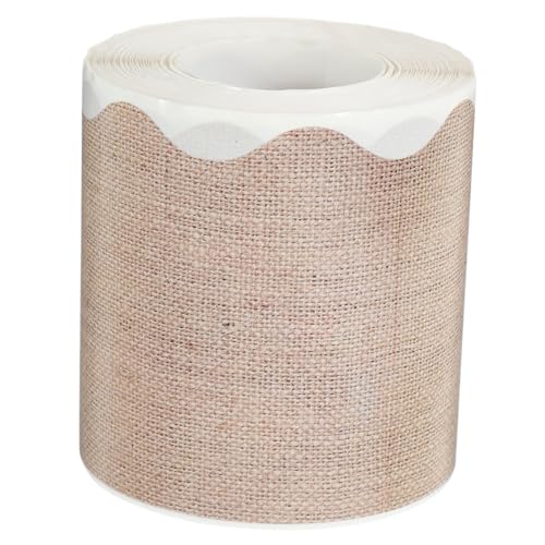 VERDANVERSE Grobe Jute Border Aufkleber für Klassenzimmer Selbstklebend für Bulletin Boards Diy Dekorationen Festliche von VERDANVERSE