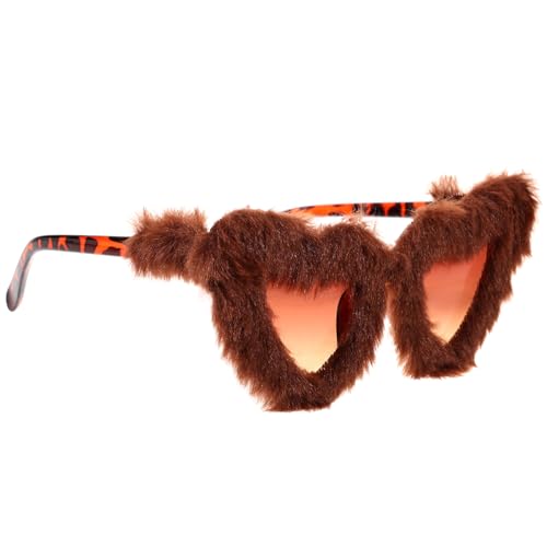 VERDANVERSE Herzförmige Sonnenbrille Plüsch für Partys Fuzzy Herz Sonnenbrille Stilvolles Accessoire für Festivals Geburtstage und Fotos Leicht und für Besondere Anlässe VERDANVERSE Herzförmige Sonnenbrille Plüsch für Partys Fuzzy Herz Sonnenbrille Stilvolles Accessoire für Festivals Geburtstage und Fotos Leicht und für Besondere Anlässe von VERDANVERSE