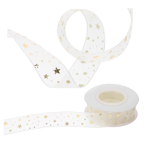 VERDANVERSE Hochwertiges Geschenkband aus Seide Glänzendes DIY Verpackungsband mit Sternmuster Vielseitiges Bastelband für Geschenkverpackung Partydekoration Einfach Zuschneidbar VERDANVERSE Hochwertiges Geschenkband aus Seide Glänzendes DIY Verpackungsband mit Sternmuster Vielseitiges Bastelband für Geschenkverpackung Partydekoration Einfach Zuschneidbar von VERDANVERSE