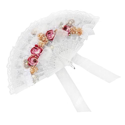 VERDANVERSE Hochzeitsfächer aus Spitze Eleganter Faltfächer für Braut und Trauzeugin als Hochzeitsdekoration für Bühnenaufführungen Handlich und Leicht zu Transportieren VERDANVERSE Hochzeitsfächer aus Spitze Eleganter Faltfächer für Braut und Trauzeugin als Hochzeitsdekoration für Bühnenaufführungen Handlich und Leicht zu Transportieren von VERDANVERSE
