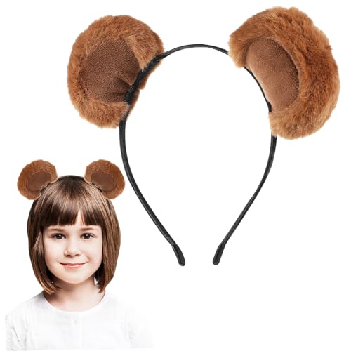 VERDANVERSE Kaffee Bärenohren Ohren Stirnband Erwachsene Haarband Mit Tierohren Kostüm Cosplay Die Stirnband Mit Braunen Bärenohren Flauschige Bärenohren Braune Ohren Party-stirnbänder Stoff VERDANVERSE Kaffee Bärenohren Ohren Stirnband Erwachsene Haarband Mit Tierohren Kostüm Cosplay Die Stirnband Mit Braunen Bärenohren Flauschige Bärenohren Braune Ohren Party-stirnbänder Stoff von VERDANVERSE