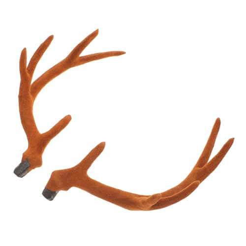 VERDANVERSE Künstliche Rentiergeweihe Braun DIY Bastelset für Weihnachtsdeko Vielseitige Geweih Haarreifen und Kopfschmuck Zubehör für Festliche Partys und Kreative Kostümideen von VERDANVERSE