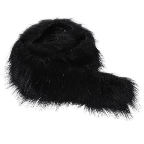 VERDANVERSE Kunstfell Zierband Schwarzer Pelzbesatz Dekorative Kanten für Kleidung Schuhe Taschen Handwerk Schneeszenen Kunstpelzrolle Handgemachte Winterdeko VERDANVERSE Kunstfell Zierband Schwarzer Pelzbesatz Dekorative Kanten für Kleidung Schuhe Taschen Handwerk Schneeszenen Kunstpelzrolle Handgemachte Winterdeko von VERDANVERSE