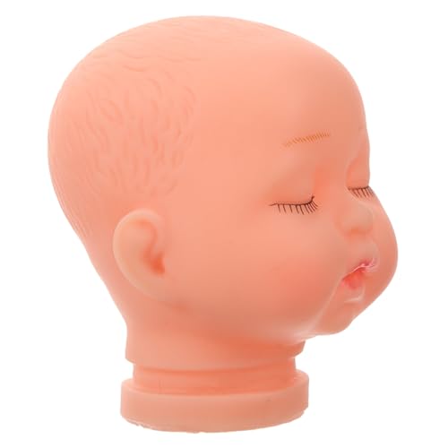 VERDANVERSE Mini Puppenkopf für DIY Basteln Niedliche Babypuppen Kopf Figur Schlüsselanhänger Deko Plüschspielzeug Zubehör Geeignet für Puppenhaus und Handwerksprojekte von VERDANVERSE