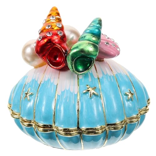 VERDANVERSE Muschel Schmuck Aufbewahrungsbox aus Sicherem Material Kleine Schmuckschatulle für Ringe Ohrringe Halsketten als Geschenkbox für Hochzeit Geburtstag Valentinstag Tragbar und VERDANVERSE Muschel Schmuck Aufbewahrungsbox aus Sicherem Material Kleine Schmuckschatulle für Ringe Ohrringe Halsketten als Geschenkbox für Hochzeit Geburtstag Valentinstag Tragbar und von VERDANVERSE