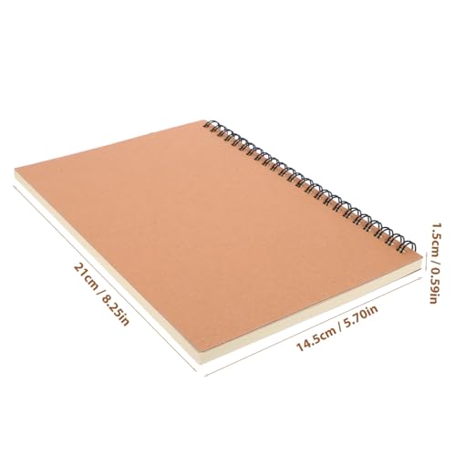 VERDANVERSE Notizbuch Liniert Spiralbindung Klassisches Minimalistisches Design Vielseitiges Notizheft für Studium Büro und Schule Robust mit Kraftpapiercover für Notizen Planungen und Memos von VERDANVERSE