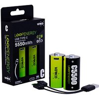 2 VERICO USB-Akkus mit Ladekabel LoopEnergy Baby C Baby C von VERICO