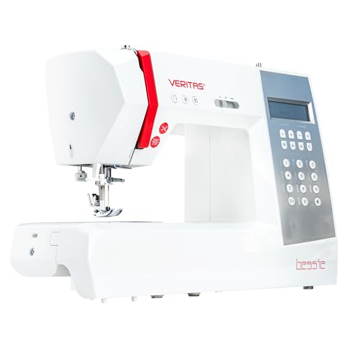 VERITAS Nähmaschine Bessie I Computer-Nähmaschine I 196 Programme inkl. Speicherfunktion I Stiche spiegeln I Auto-Fadenspannung & Einfädelhilfe I Fadenabschneider I LCD-Display & LED-Nählicht (weiß) VERITAS Nähmaschine Bessie I Computer-Nähmaschine I 196 Programme inkl. Speicherfunktion I Stiche spiegeln I Auto-Fadenspannung & Einfädelhilfe I Fadenabschneider I LCD-Display & LED-Nählicht (weiß) von VERITAS