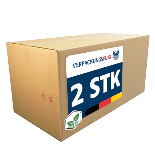 VERPACKUNGSFUXX Faltkarton 2 Stück | 120 x 60 x 60 cm | braune Kartons zum Verschicken | stabile Versandkartons aus Wellpappe | Paket DHL VERPACKUNGSFUXX Faltkarton 2 Stück | 120 x 60 x 60 cm | braune Kartons zum Verschicken | stabile Versandkartons aus Wellpappe | Paket DHL von VERPACKUNGSFUXX