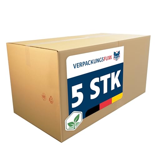 VERPACKUNGSFUXX Faltkarton 5 Stück | 120 x 60 x 60 cm | braune Kartons zum Verschicken | stabile Versandkartons aus Wellpappe | Paket DHL VERPACKUNGSFUXX Faltkarton 5 Stück | 120 x 60 x 60 cm | braune Kartons zum Verschicken | stabile Versandkartons aus Wellpappe | Paket DHL von VERPACKUNGSFUXX