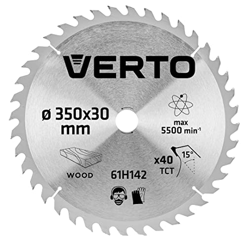 VERTO Sägeblatt, Widia, 350 x 30 mm, 40 Zähne, Blattdicke 2,2 mm, Zahndicke 3,2 mm, Kürzungen: 30 x 16 mm, 30 x 20 mm, 30 x 25,4 mm, Hartmetallbestückte YG8A-Zähne, von Holz und Holzwerkstoffen VERTO Sägeblatt, Widia, 350 x 30 mm, 40 Zähne, Blattdicke 2,2 mm, Zahndicke 3,2 mm, Kürzungen: 30 x 16 mm, 30 x 20 mm, 30 x 25,4 mm, Hartmetallbestückte YG8A-Zähne, von Holz und Holzwerkstoffen von VERTO