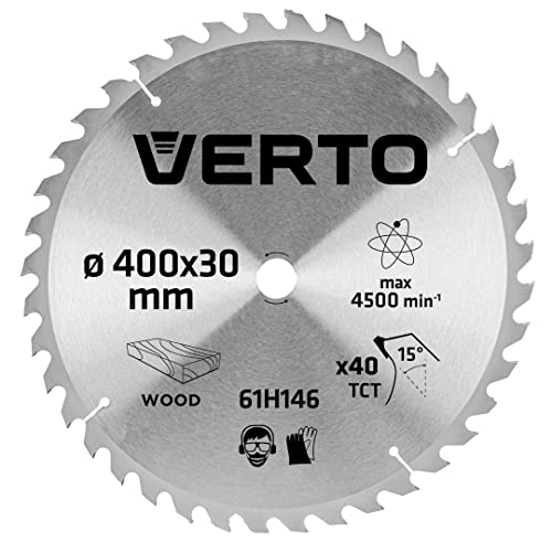 VERTO Sägeblatt, Widia, 400 x 30 mm, 40 Zähne, Blattdicke 2,2 mm, Zahndicke 3,2 mm, Kürzungen: 30 x 16 mm, 30 x 20 mm, 30 x 25,4 mm, Hartmetallbestückte YG8A-Zähne, von Holz und Holzwerkstoffen VERTO Sägeblatt, Widia, 400 x 30 mm, 40 Zähne, Blattdicke 2,2 mm, Zahndicke 3,2 mm, Kürzungen: 30 x 16 mm, 30 x 20 mm, 30 x 25,4 mm, Hartmetallbestückte YG8A-Zähne, von Holz und Holzwerkstoffen von VERTO