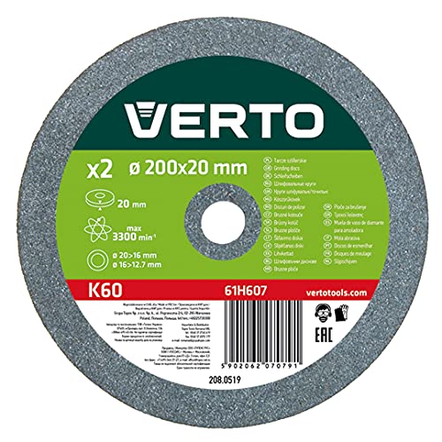 VERTO Schleifscheiben 200 x 32 mm/ 20 mm, 2 St. Verto 61H607 VERTO Schleifscheiben 200 x 32 mm/ 20 mm, 2 St. Verto 61H607 von VERTO