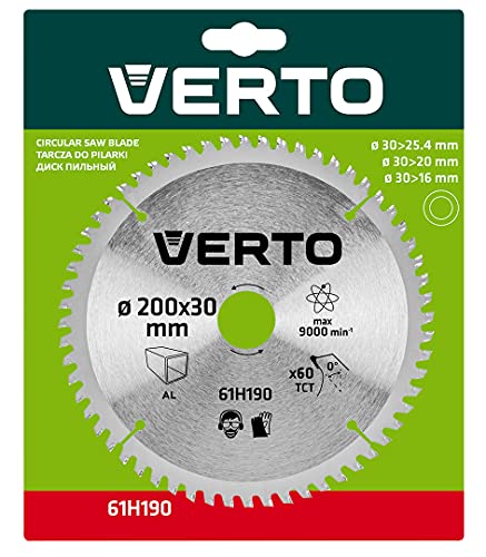 VERTO Widia-Sägescheibe 200 x 30 mm/215 x 30 mm, 60 Zähne, für Aluminium, Scheibenstärke 1,6 mm, Zahnstärke 2,4 mm, Reduktionsstücke: 30 x 16 mm, 30 x 20 mm, 30 x 25,4 mm VERTO Widia-Sägescheibe 200 x 30 mm/215 x 30 mm, 60 Zähne, für Aluminium, Scheibenstärke 1,6 mm, Zahnstärke 2,4 mm, Reduktionsstücke: 30 x 16 mm, 30 x 20 mm, 30 x 25,4 mm von VERTO