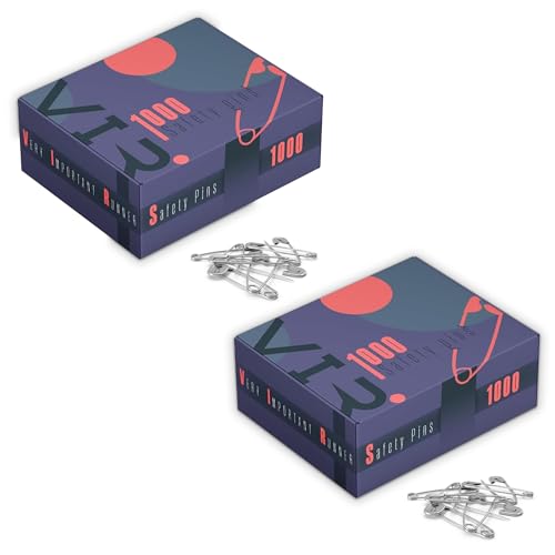 VERY IMPORTANT RUNNER - Pack de 2.000 Sicherheitsnadeln, 26mm Nickelfrei, Robuste Imperdibles für Startnummern, Ideal Veranstalter Lauf-Event Marathon Trail Running Sportveranstaltungen von VERY IMPORTANT RUNNER