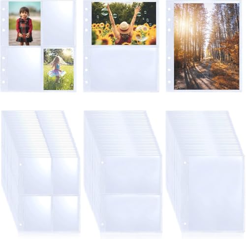 240 Stück A5-Größe Bindertaschen, Transparente 6-Loch-Ordner, Photocard Binder A5, 1P 2P 4P Bindertasche, Wasserdichter PVC card Sleeves, Lose Blättertaschen für Datei Rechnung Karte Foto 240 Stück A5-Größe Bindertaschen, Transparente 6-Loch-Ordner, Photocard Binder A5, 1P 2P 4P Bindertasche, Wasserdichter PVC card Sleeves, Lose Blättertaschen für Datei Rechnung Karte Foto von VEUWOLM