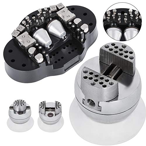 Block Ball Vise mit 30 PCs, Engraving Block Einstellgerät Durchmesser 78 mm, Block Ball Vise Engraving Diamanten Voller Satz, Ball Befestigung und Gummibasis (GRS) von VEVOR