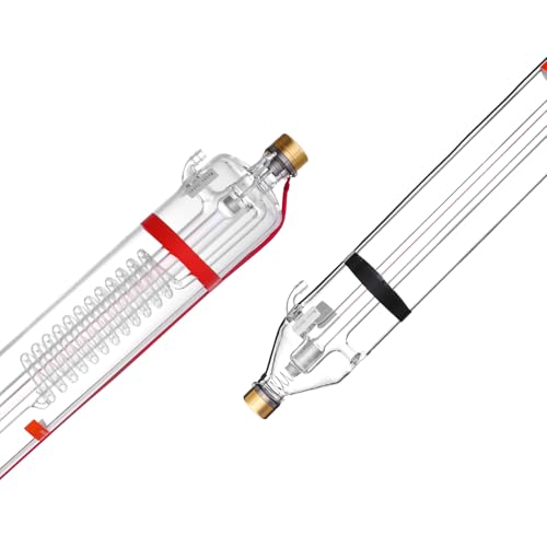 VEVOR 100 W CO2-Laserröhre, 1450 mm Länge, 80 mm Durchmesser, Borosilikatglas-Laserschneidröhre mit Metallkopf, 10.000-Stunden-Kabel vorverdrahtet für Lasergravierer-Gravier- und Schneidemaschine VEVOR 100 W CO2-Laserröhre, 1450 mm Länge, 80 mm Durchmesser, Borosilikatglas-Laserschneidröhre mit Metallkopf, 10.000-Stunden-Kabel vorverdrahtet für Lasergravierer-Gravier- und Schneidemaschine von VEVOR